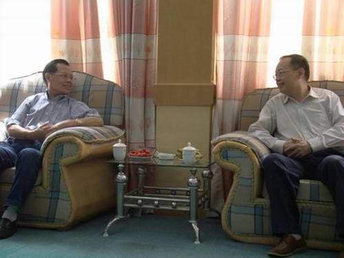 陳忠杰會見北京朗瑪文化傳播事業有限公司代表