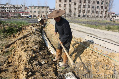 湖村鎮(zhèn)供水?dāng)U改項(xiàng)目建設(shè)緊鑼密鼓