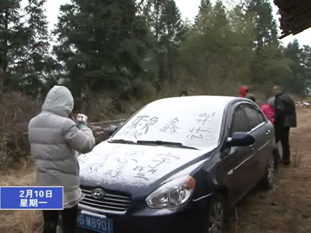 我縣迎來馬年第一場雪