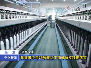 我縣將今年75項重點工作分解立項抓落實