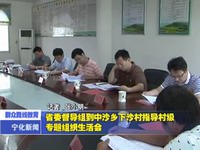 省委督導組到中沙鄉(xiāng)下沙村指導村級專題組織生活會