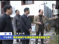 陳炎標到寧化調研農村基層黨建工作