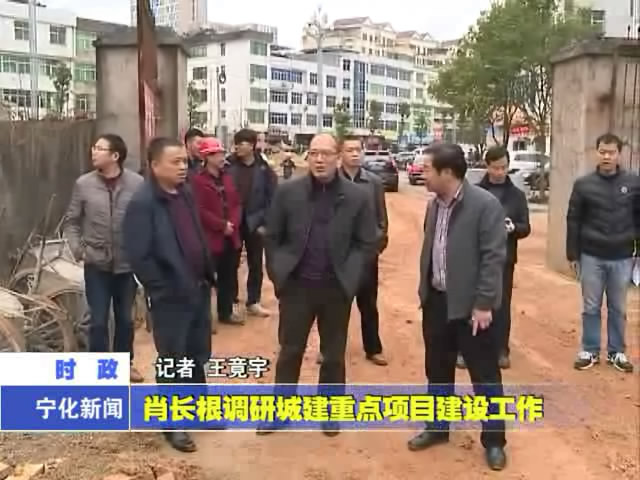 肖長根調(diào)研城建重點項目建設工作