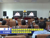 我縣組織收聽收看全市國家扶貧改革試驗區建設動員視頻會