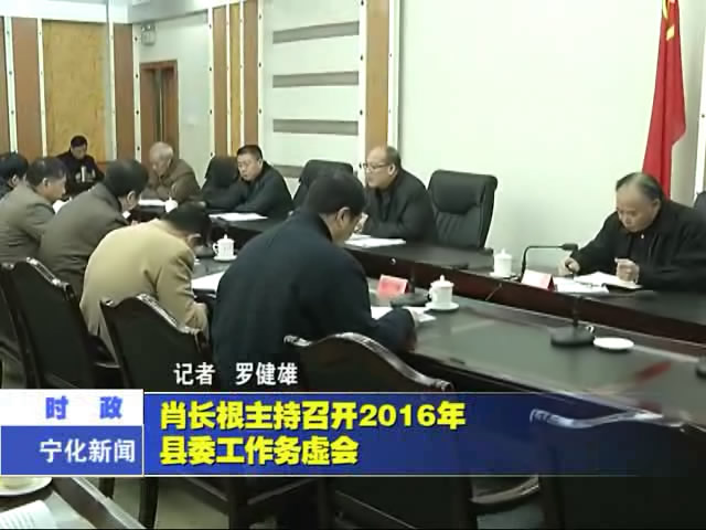 肖長根主持召開2016年縣委工作務虛會
