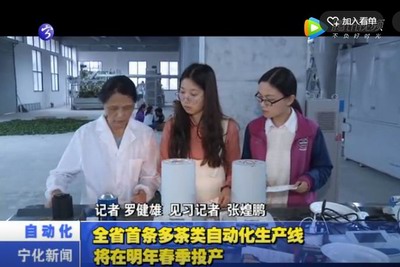全省首條多茶類自動化生產線將在明年春季投產