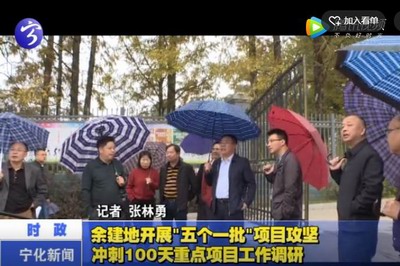 余建地開展“五個一批”項目攻堅沖刺100天重點項目工作調研