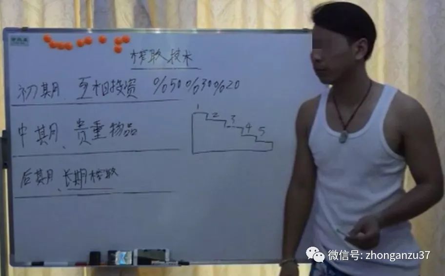 ▲導(dǎo)師“誘惑”給學(xué)員講瘋狂榨取術(shù)，教學(xué)員騙財騙色。 圖片來源：新京報