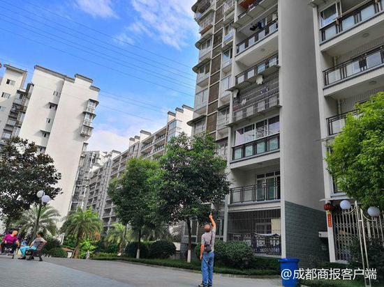 ▲犯罪嫌疑人古某居住的小區