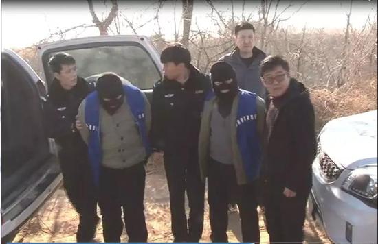 犯罪嫌疑人被抓獲。&nbsp;&nbsp;&nbsp;&nbsp;警方供圖