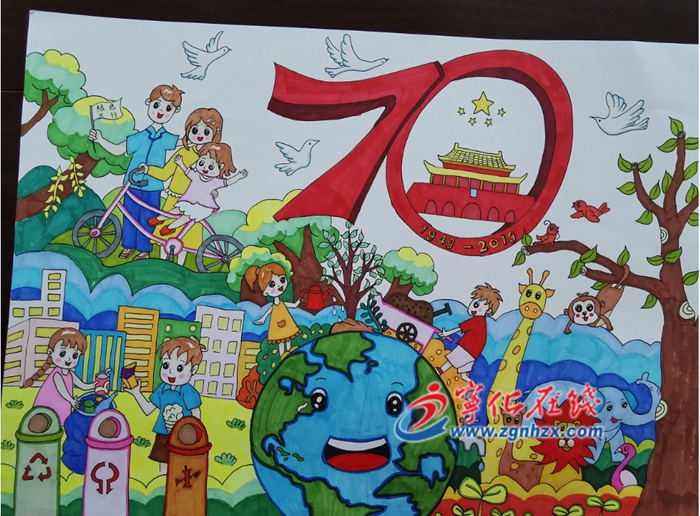 寧化開展“慶祖國七十華誕，百萬兒童繪中華”萬米長卷創作活動