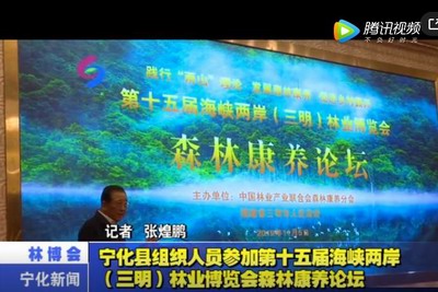 寧化縣組織人員參加第十五屆海峽兩岸(三明)林業博覽會森林康養論壇