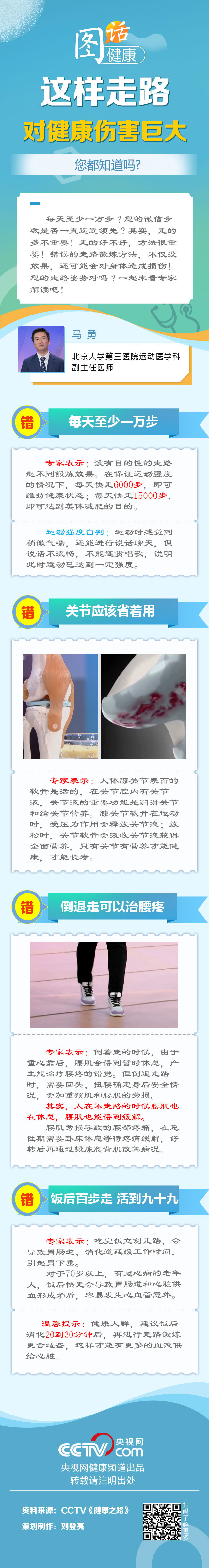 【圖話·健康】這樣走路對健康傷害巨大,您都知道嗎?