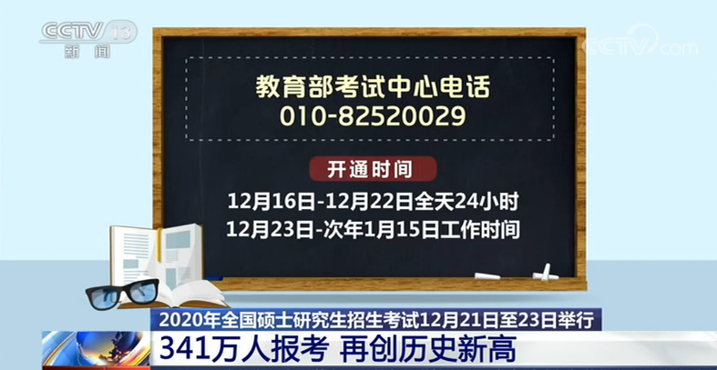 碩士研究生招生考試21日開考 報考人數再創新高 舉報電話公布