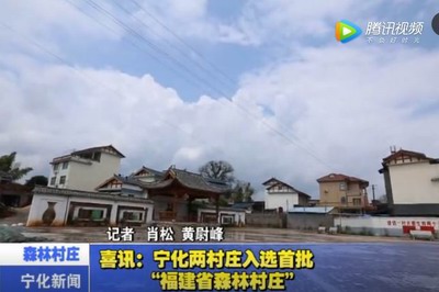 喜訊：寧化兩村莊入選首批“福建省森林村莊”