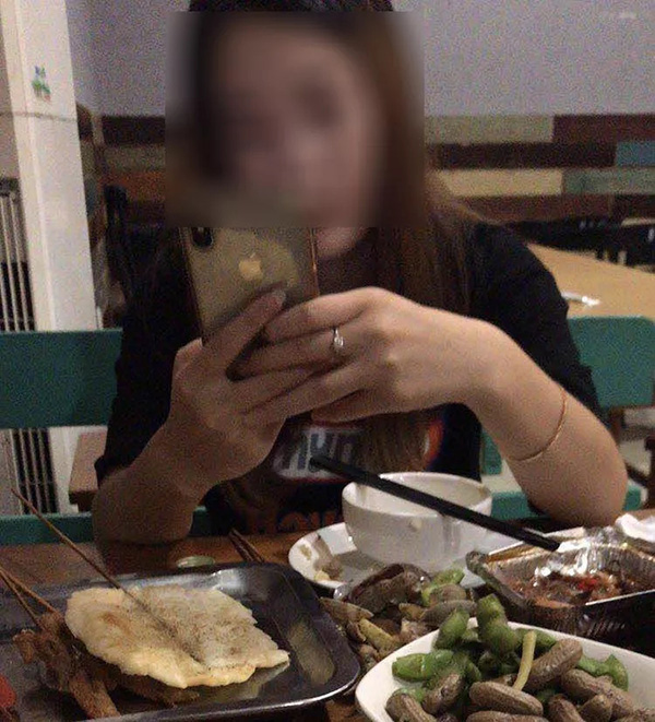 “李娜”與吳先生吃飯&nbsp;&nbsp;