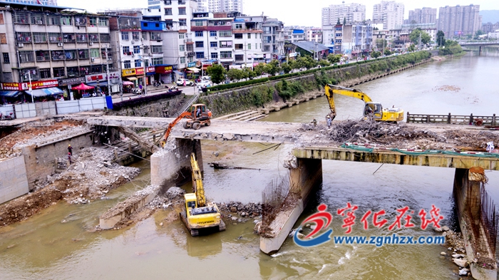 寧化城區東門橋封橋施工，預計國慶前完工
