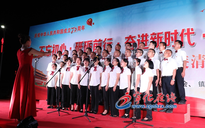 寧化水茜湖村舉行慶祝新中國成立70周年文藝匯演