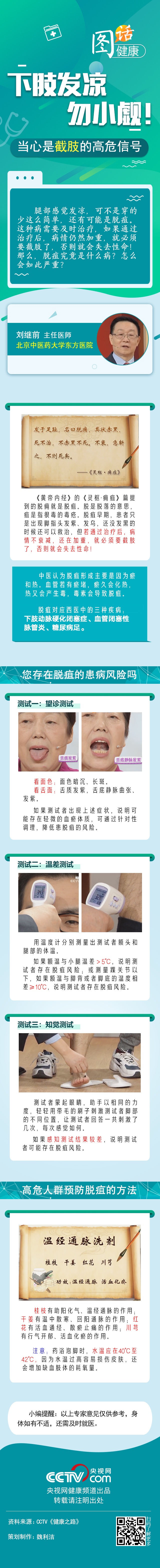 【圖話·健康】下肢發(fā)涼勿小覷！當(dāng)心是截肢的高危信號(hào)