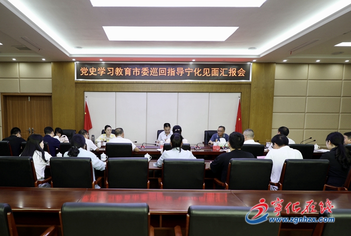 黨史學(xué)習(xí)教育市委第三巡回指導(dǎo)組巡回指導(dǎo)寧化見面匯報會召開