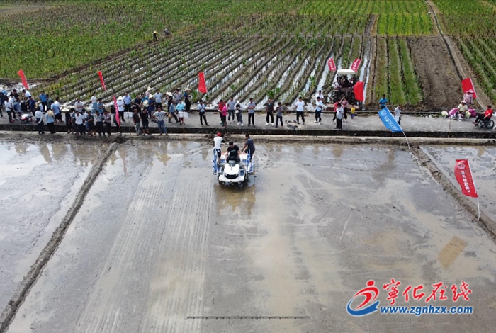 寧化:推廣水稻機械精量直播新技術