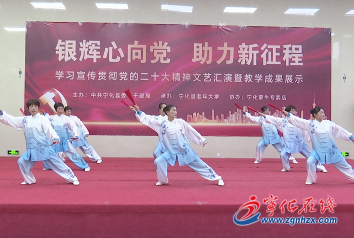 寧化舉辦“銀輝心向黨 助力新征程”學習黨的二十大精神文藝匯演