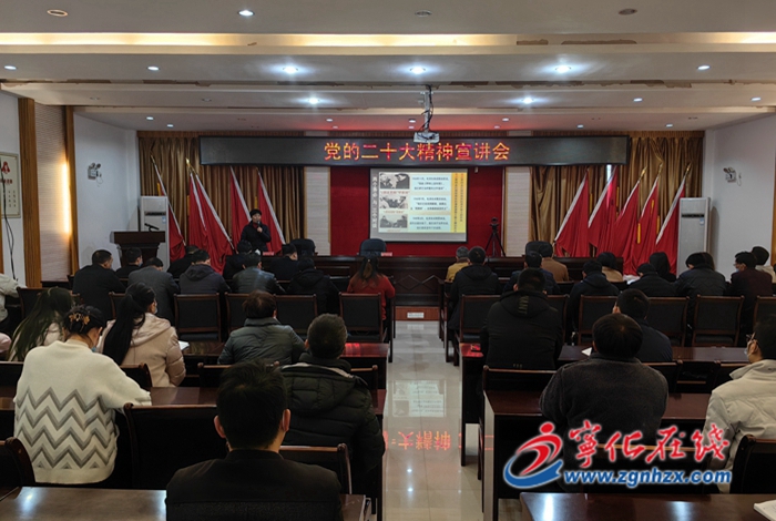 【深入學習宣傳貫徹黨的二十大精神】學習貫徹黨的二十大精神縣委宣講團報告會走進中沙鄉