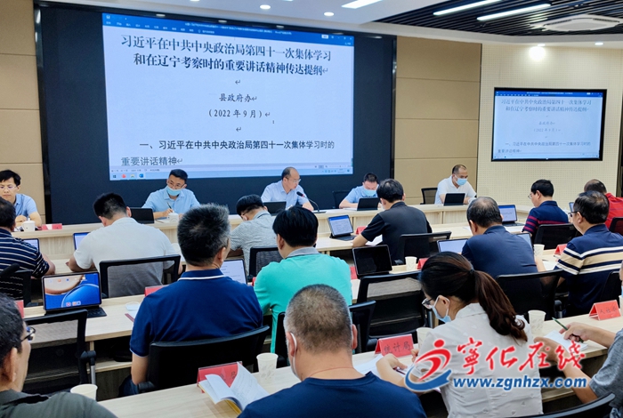 寧化縣政府黨組會議（理論學習中心組學習）召開