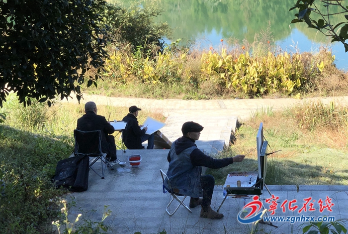 寧化：書畫文化志愿者開展街頭文化活動