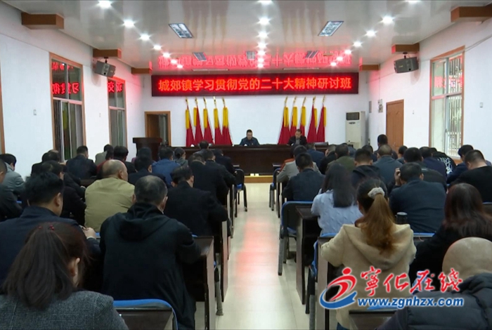 寧化城郊鎮：舉辦學習貫徹黨的二十大精神研討班