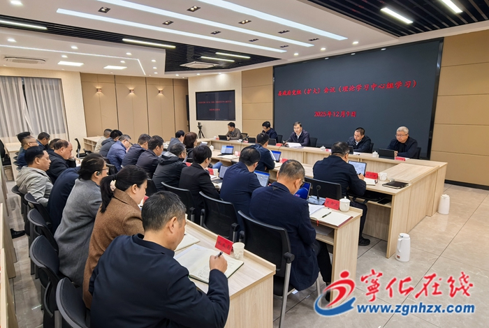 寧化縣政府黨組(擴大)會議暨理論學習中心組學習會召開