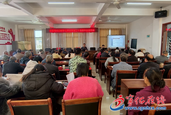 寧化縣禾口村：駐村書記宣講黨二十屆四中全會精神