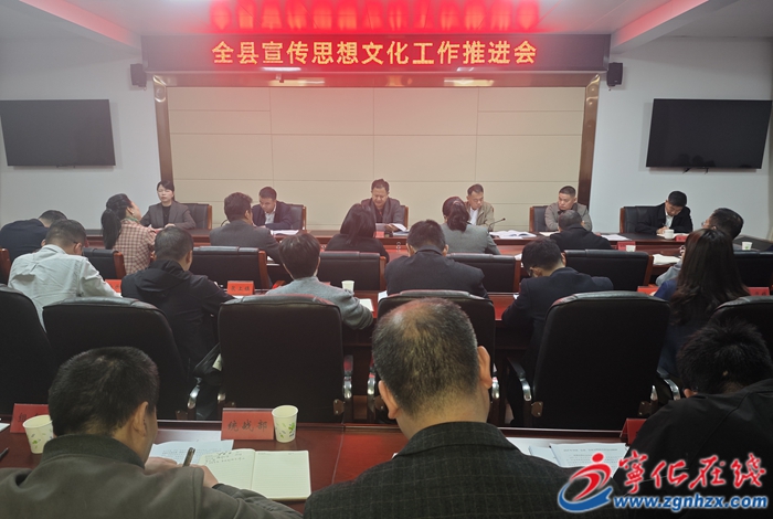 全縣宣傳思想文化工作推進會召開