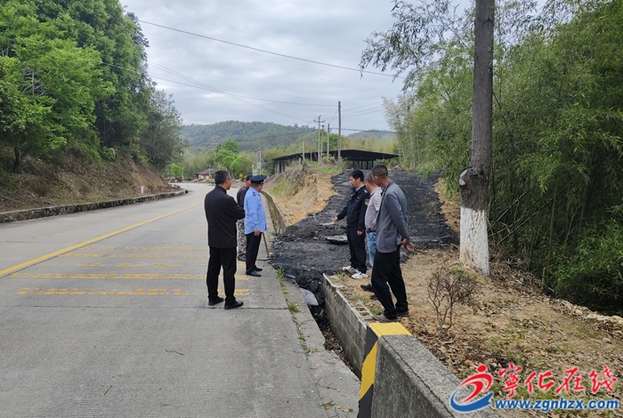 下坡急彎擅自設道口！寧化公路分中心火速叫停消除隱患