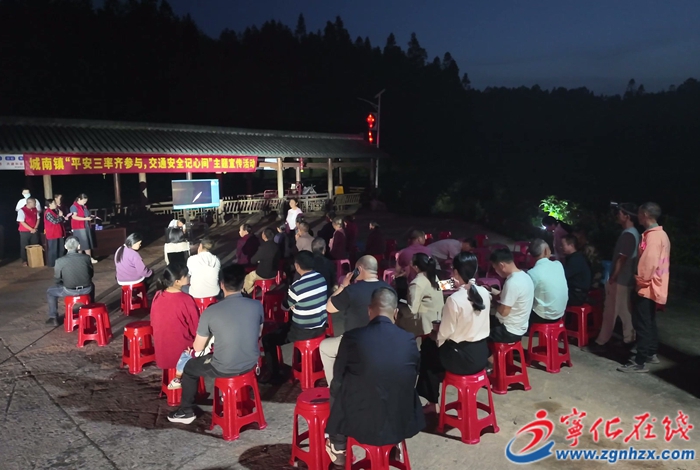 城南鎮：開展夜間普法 著力推進鄉村平安建設