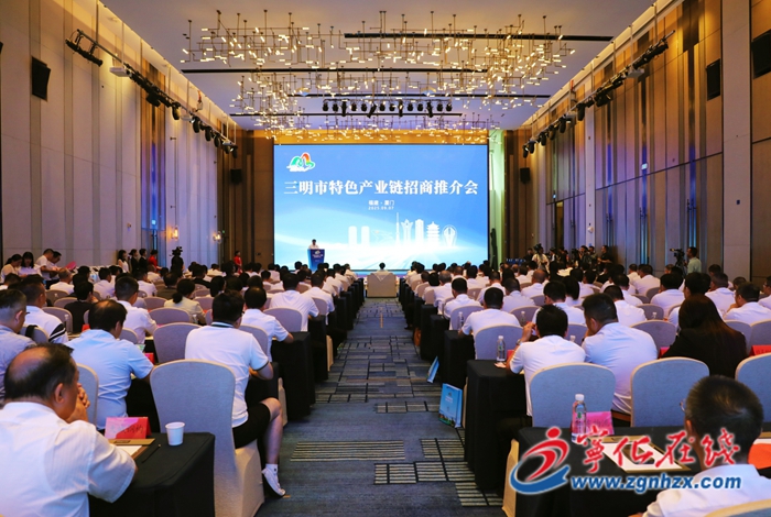 寧化縣代表團在廈門參加三明市特色產業鏈招商推介會