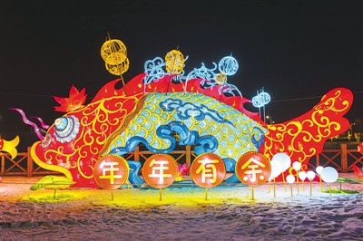 長嶺湖舉辦“漁燈節”