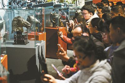 圓明園馬首銅像返鄉(xiāng)國博首展